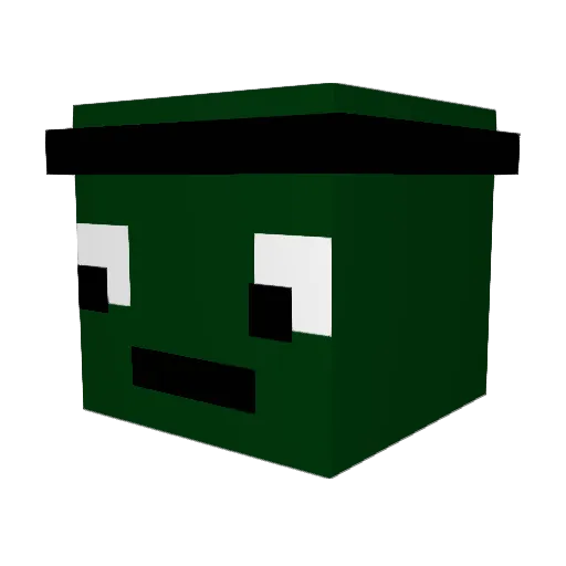 Lumi0402 Minecraft avatar head, 3D render