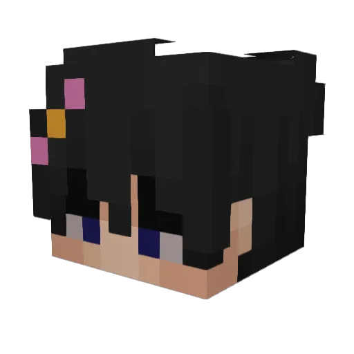 Lumi6172 Minecraft avatar head, 3D render