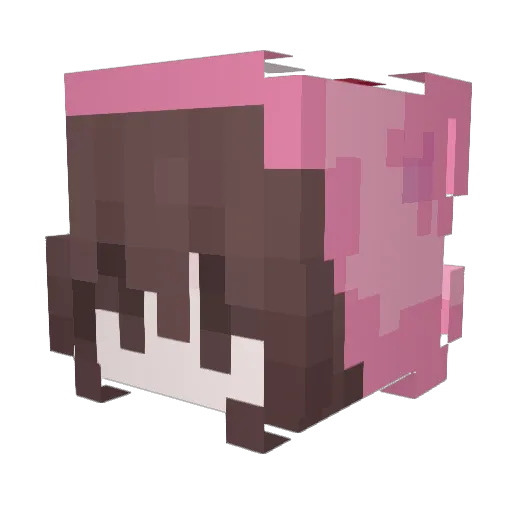 LumiA3s Minecraft avatar head, 3D render