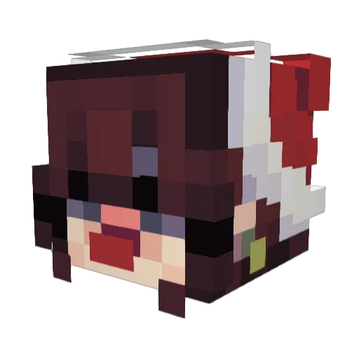 LumiBerryyy Minecraft avatar head, 3D render