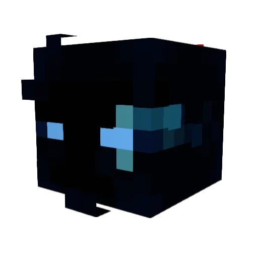 LumiCraze Minecraft avatar head, 3D render