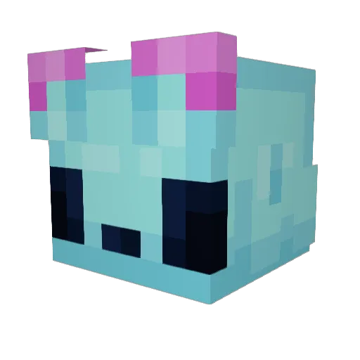 LumiCrystol Minecraft avatar head, 3D render