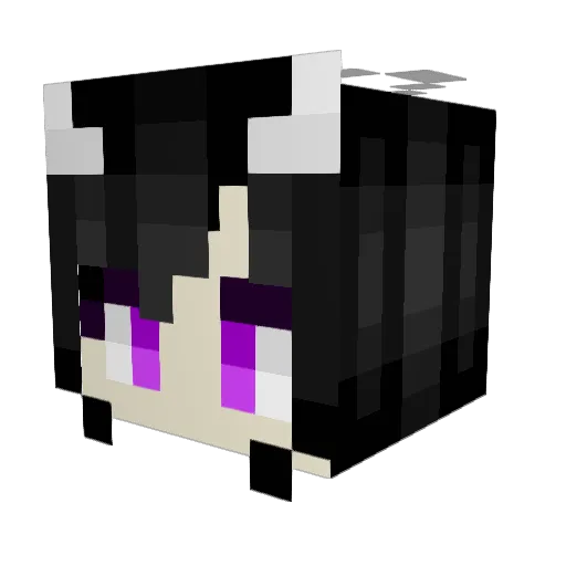 Lumi_Halloumi Minecraft avatar head, 3D render