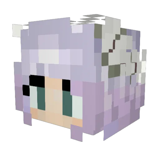 Lumi_Strike Minecraft avatar head, 3D render