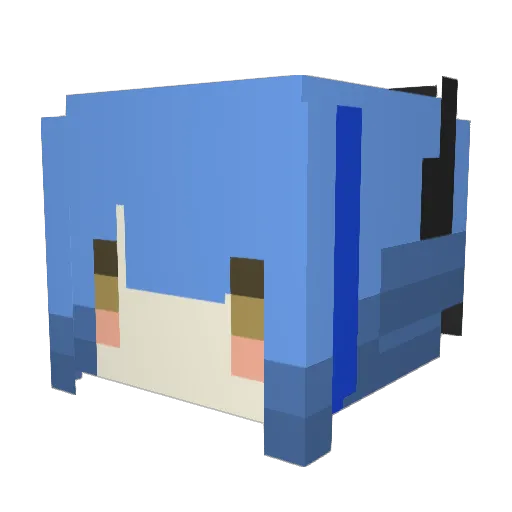 Lumia_0 Minecraft avatar head, 3D render
