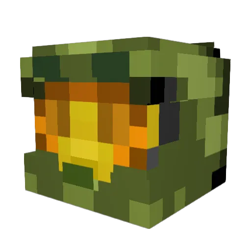 Lumiboy Minecraft avatar head, 3D render
