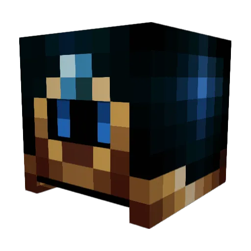 LumieLamp Minecraft avatar head, 3D render
