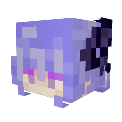 Luminance79 Minecraft avatar head, 3D render