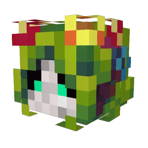 LuminaraSkys Minecraft avatar head, 3D render