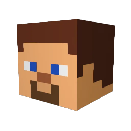 Luminare184 Minecraft avatar head, 3D render
