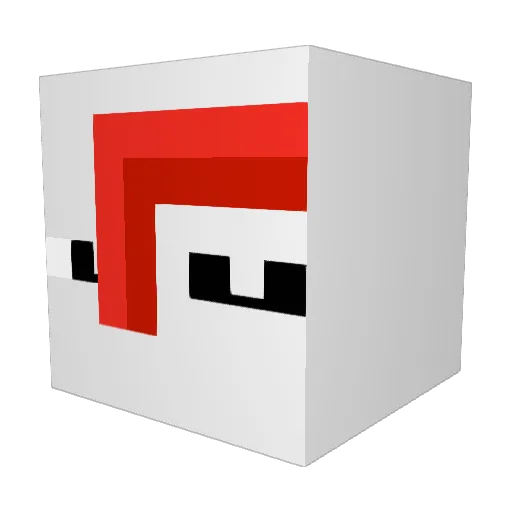Luminaria_Pizza Minecraft avatar head, 3D render