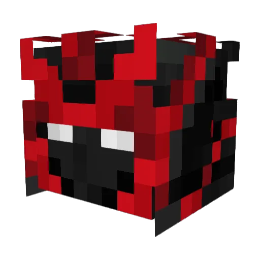 Luminawastaken Minecraft avatar head, 3D render