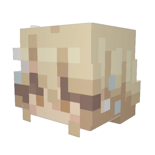LumineImpact Minecraft avatar head, 3D render