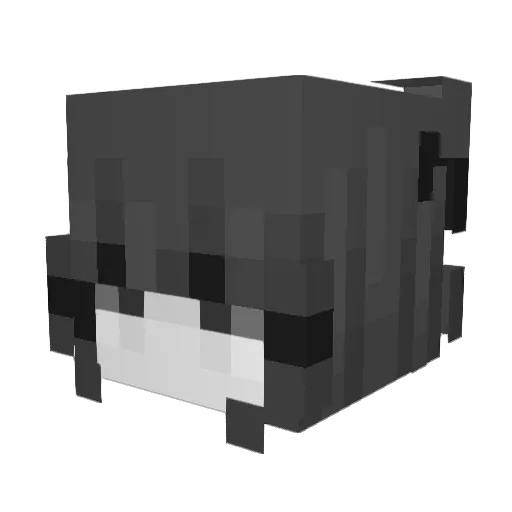 Luminency Minecraft avatar head, 3D render