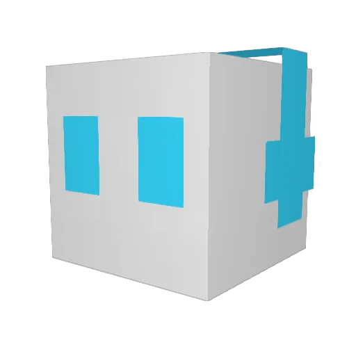 Luminerim Minecraft avatar head, 3D render