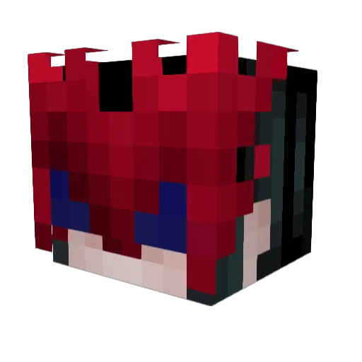 Luminescence2724 Minecraft avatar head, 3D render