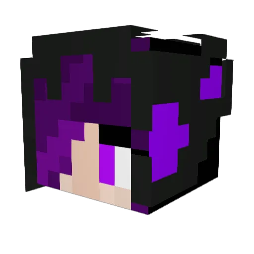 Luminious117 Minecraft avatar head, 3D render