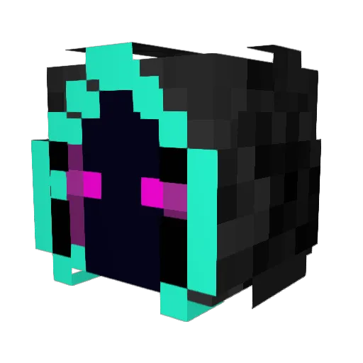 Lumino_PS Minecraft avatar head, 3D render