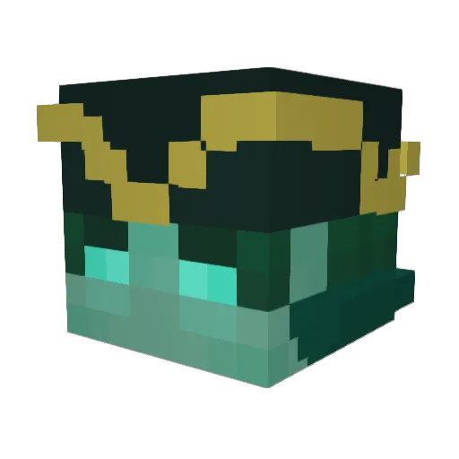 Luminoir_ Minecraft avatar head, 3D render