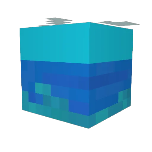 LuminousBlack Minecraft avatar head, 3D render