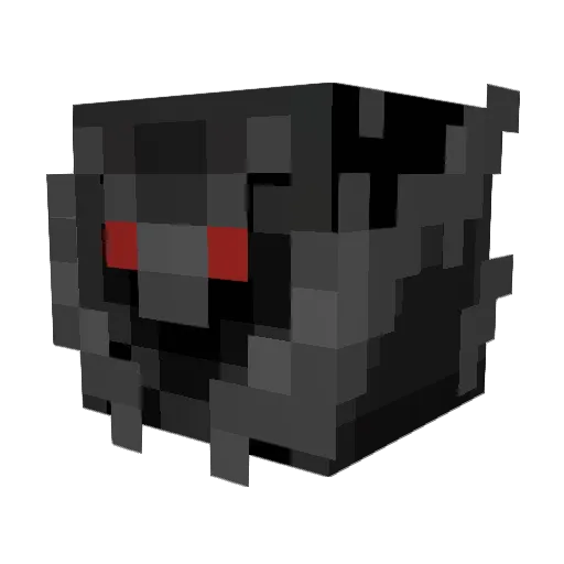 LuminousDMN Minecraft avatar head, 3D render
