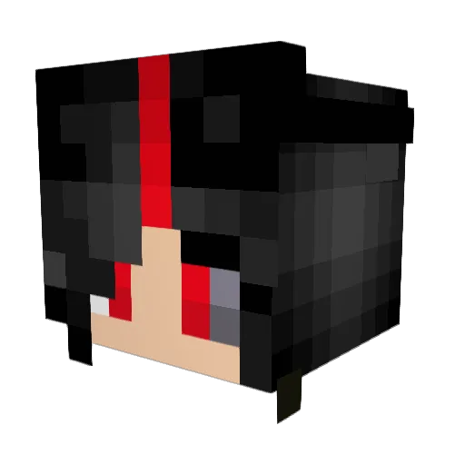LuminousRapira Minecraft avatar head, 3D render