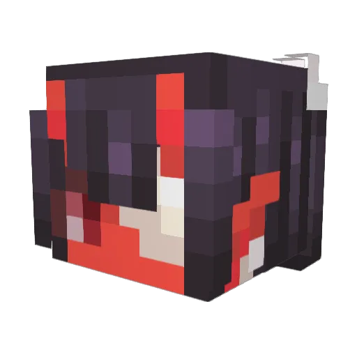 LuminousToast Minecraft avatar head, 3D render