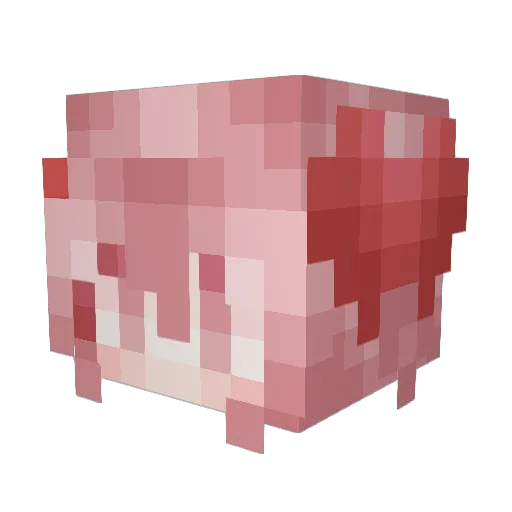 Lumiphoria Minecraft avatar head, 3D render