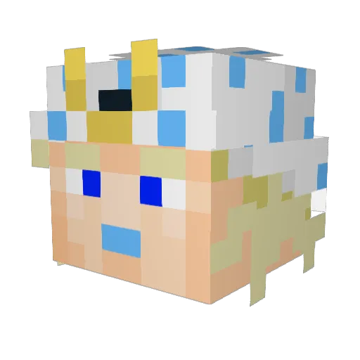 LumitheDemon Minecraft avatar head, 3D render