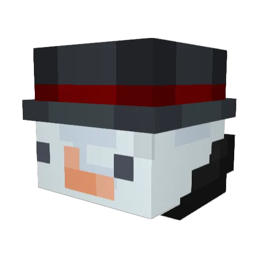LumiukkoMies Minecraft avatar head, 3D render