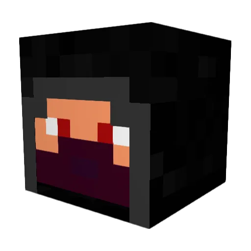 LumiyN Minecraft avatar head, 3D render