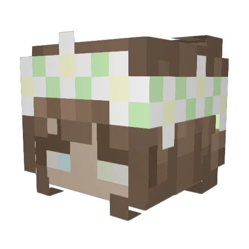 LummoxLuna Minecraft avatar head, 3D render