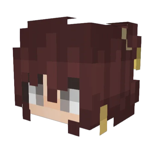 Lummoxz Minecraft avatar head, 3D render