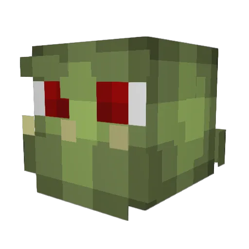 LumoLoader Minecraft avatar head, 3D render