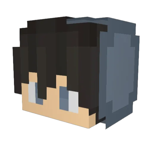LumoxYT Minecraft avatar head, 3D render