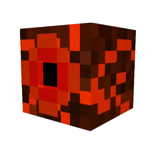 LumpiBrock Minecraft avatar head, 3D render