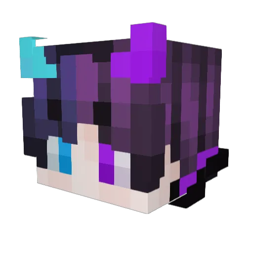 Lumpixor Minecraft avatar head, 3D render