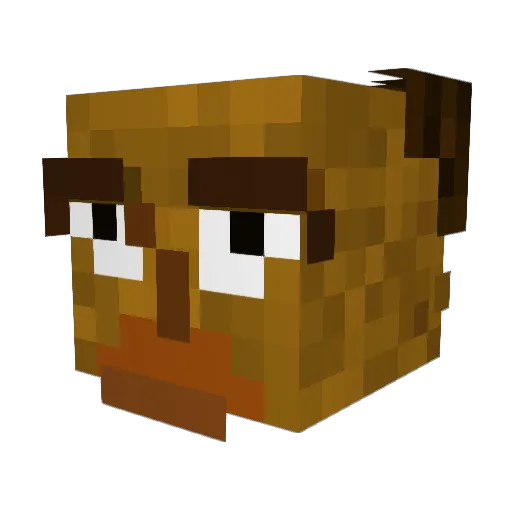 Lumps911 Minecraft avatar head, 3D render
