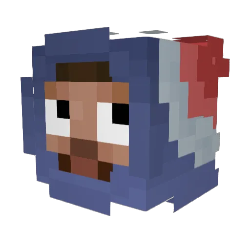 LumsPirne22 Minecraft avatar head, 3D render