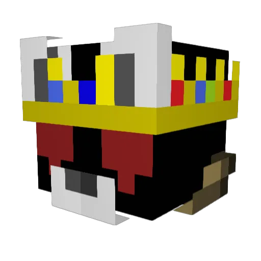 Lumwn Minecraft avatar head, 3D render