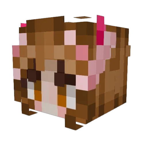 Lumy69 Minecraft avatar head, 3D render