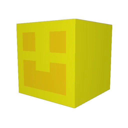 Lun00x Minecraft avatar head, 3D render