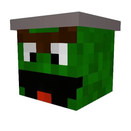 Lun4rX Minecraft avatar head, 3D render