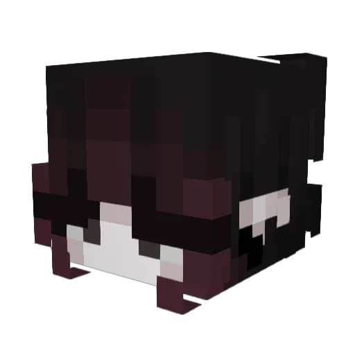 Lun9t1c Minecraft avatar head, 3D render