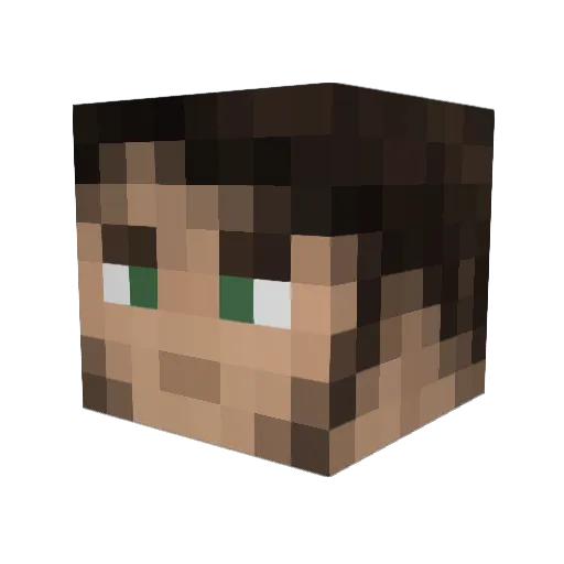 LunArchangel Minecraft avatar head, 3D render