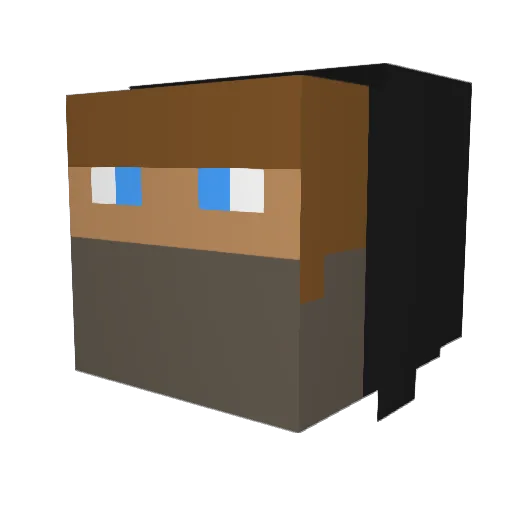 LunKanalo Minecraft avatar head, 3D render
