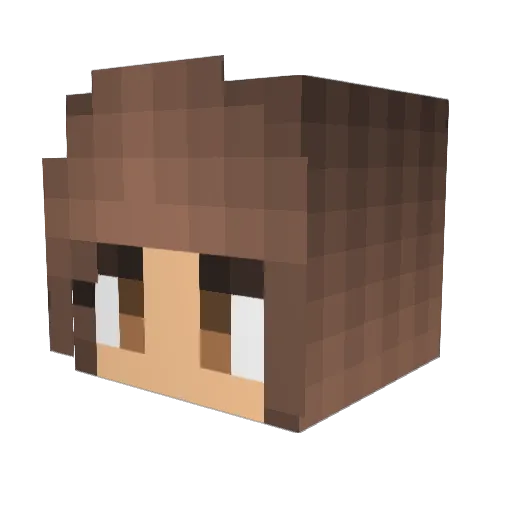 Luna2208 Minecraft avatar head, 3D render