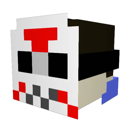 Luna2526 Minecraft avatar head, 3D render