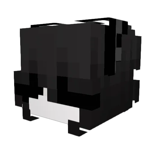 Luna475 Minecraft avatar head, 3D render