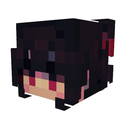 Luna970 Minecraft avatar head, 3D render